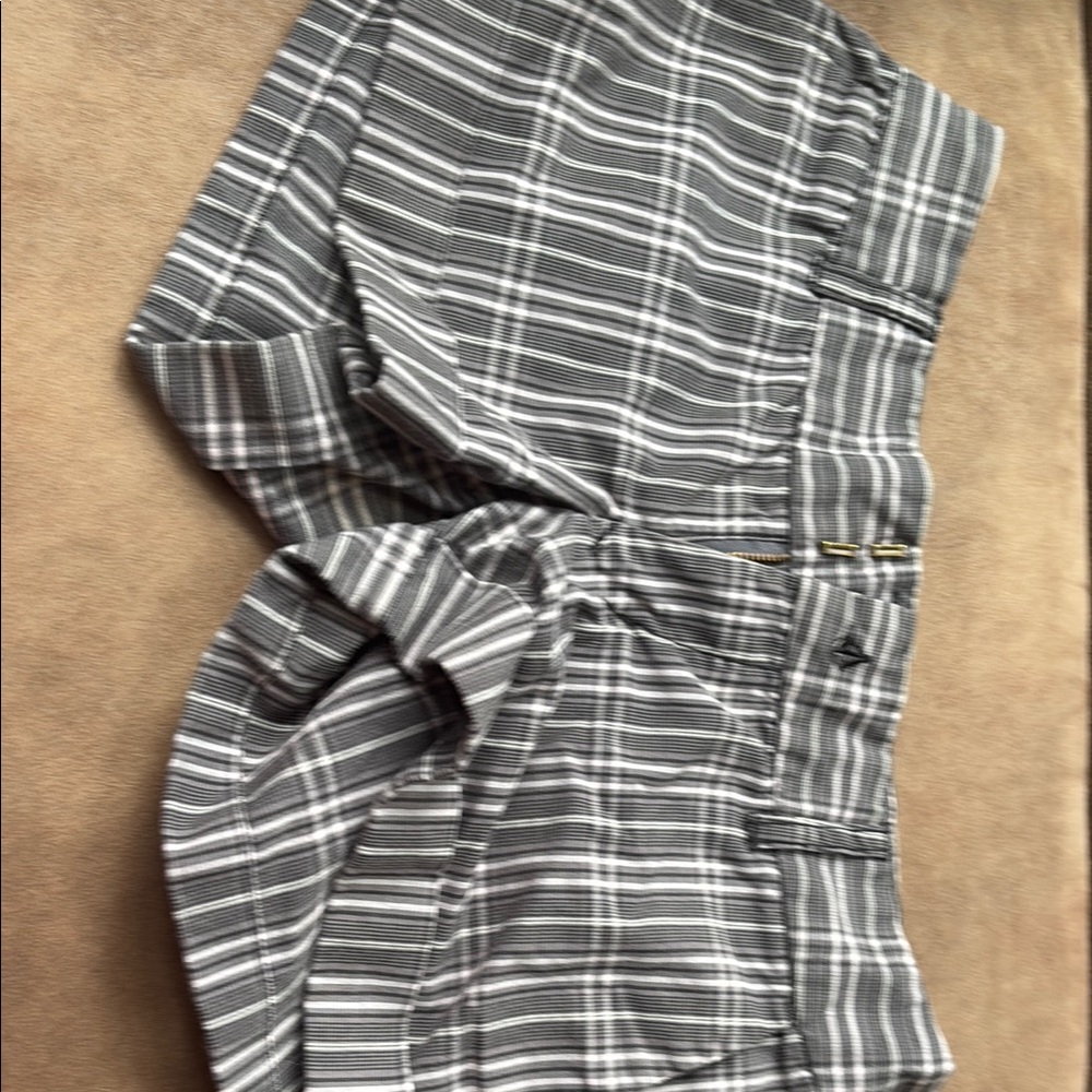 Volcom Gray Plaid Shorts